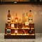 Edge Collections – 24 Inch – LED Lighted Liquor Bottle Display Shelf 3-Step with App & Remote Control – 1 Piece
